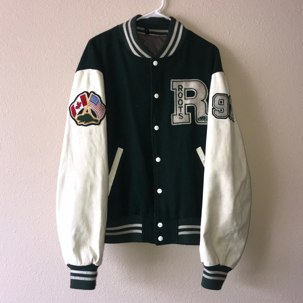 Vintage 90’s 1996 ROOTS Canada Varsity Jacket